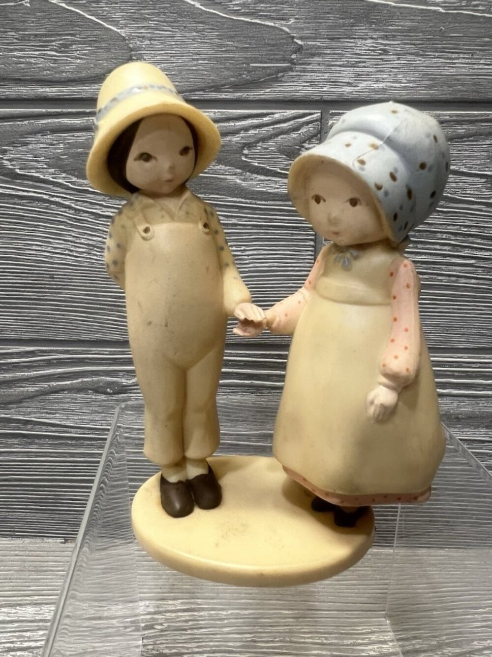 Holly Hobbie Cake Topper Wilton Boy Girl Wedding Bride Groom Plastic Figurine 4”